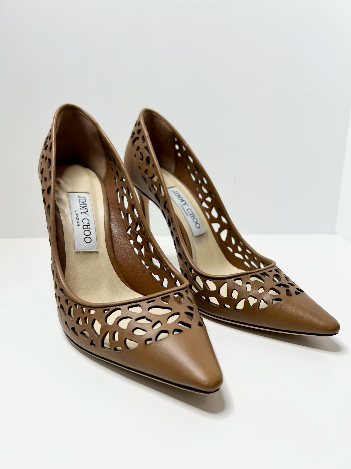 Jimmy Choo Romy Laser Cut Pumps, 38.5