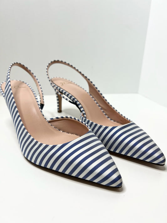 J. Crew Colette Striped Slingback, Size 8.5