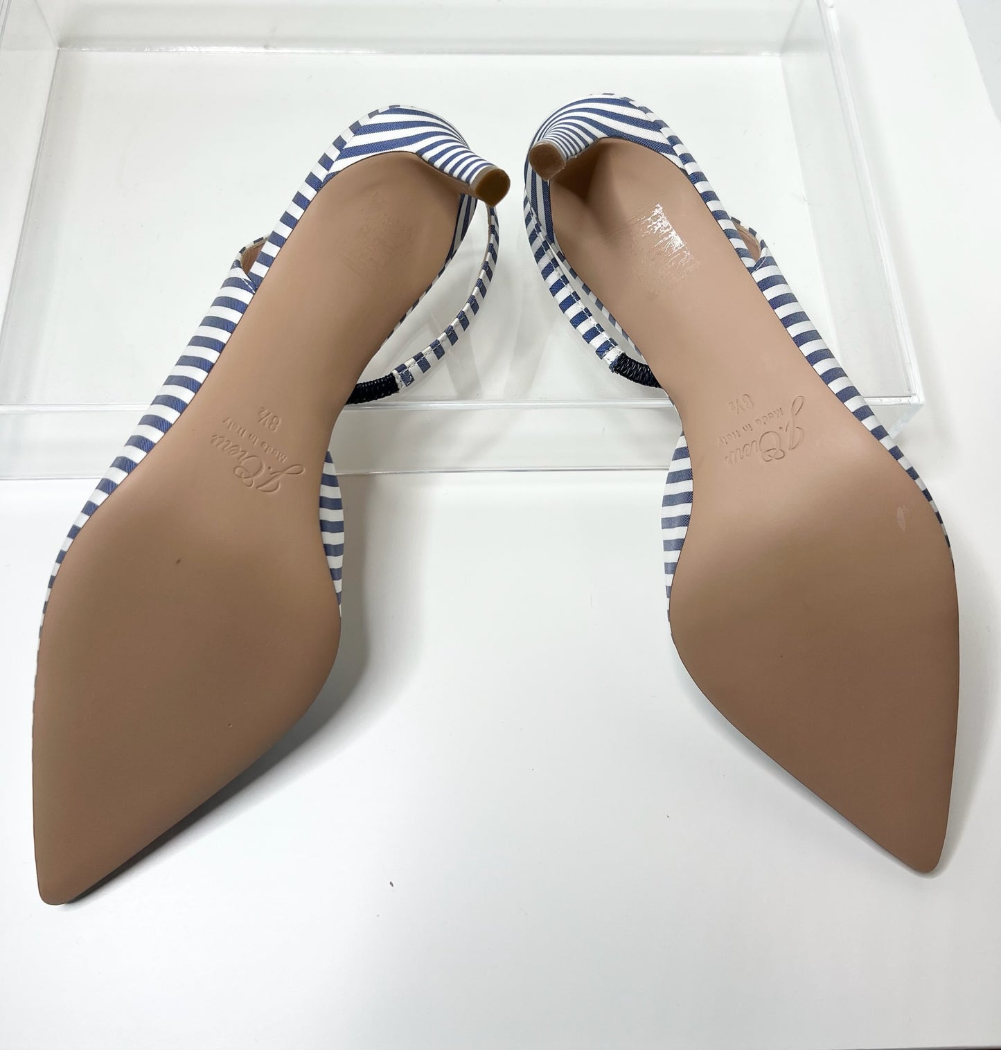 J. Crew Colette Striped Slingback, Size 8.5