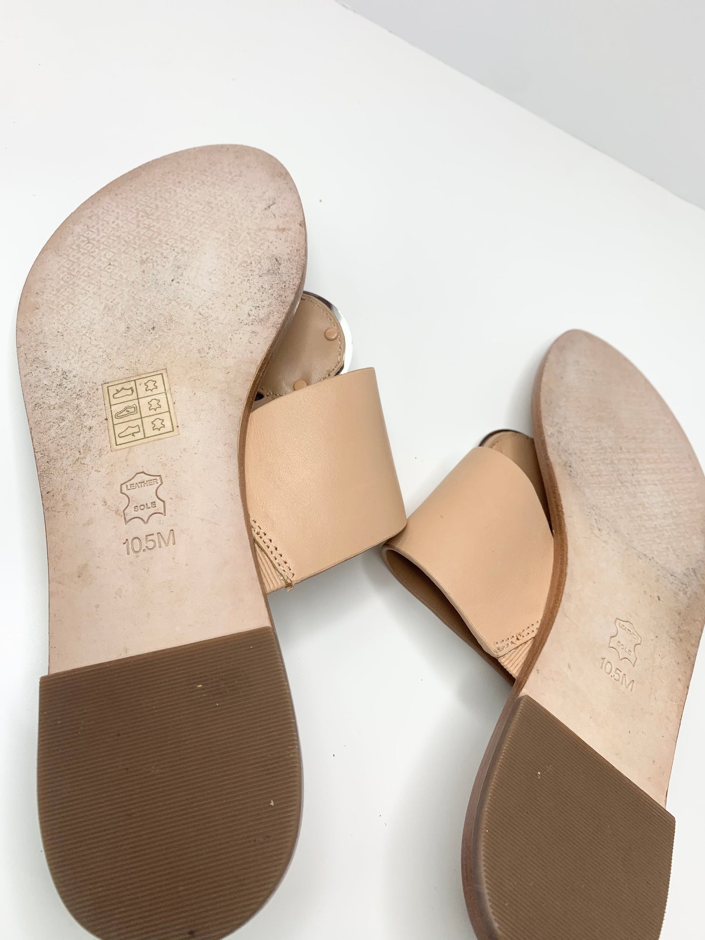 Tory Burch Patos Disk Sandal, Nude Size 10.5