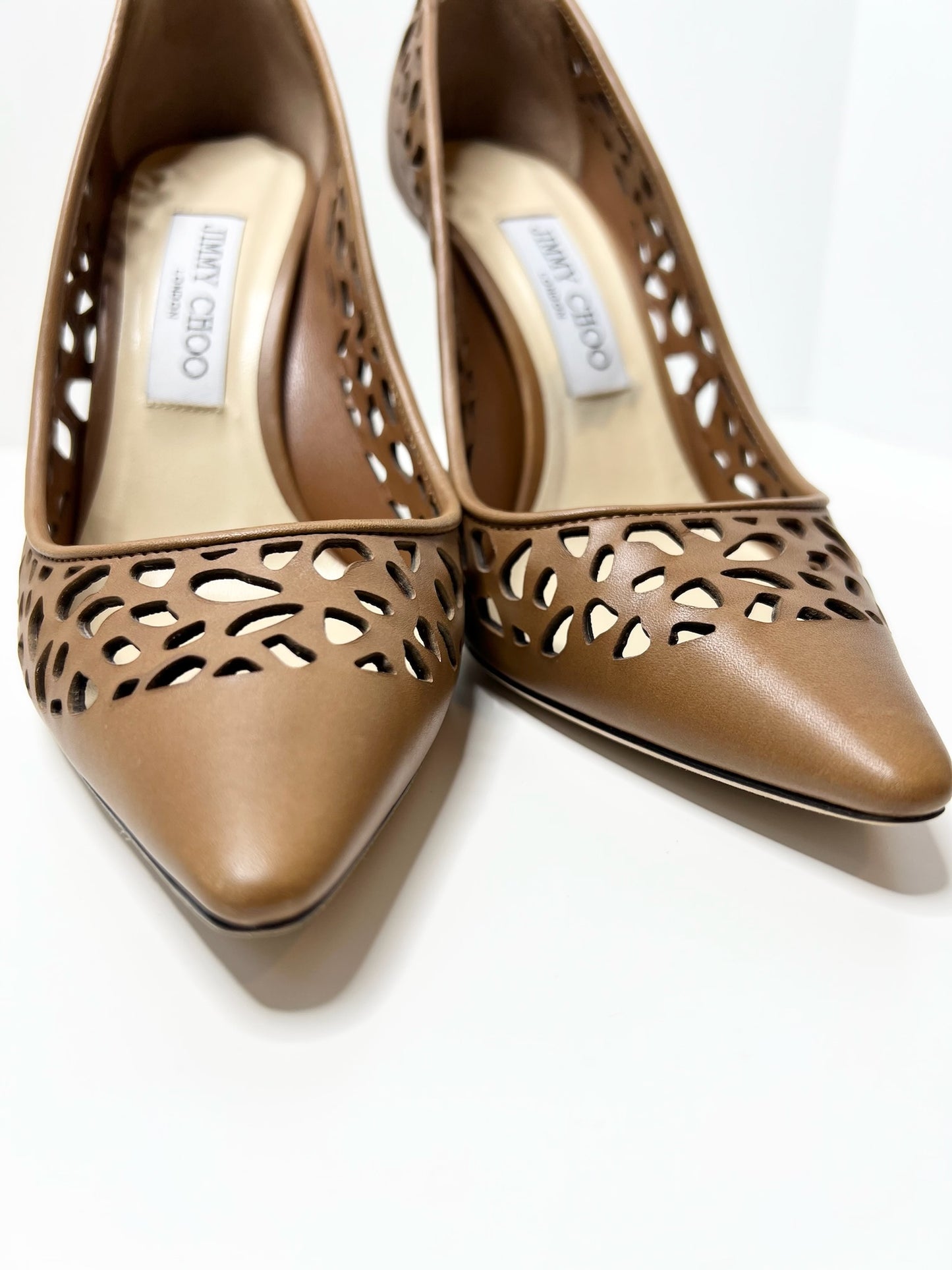 Jimmy Choo Romy Laser Cut Pumps, 38.5