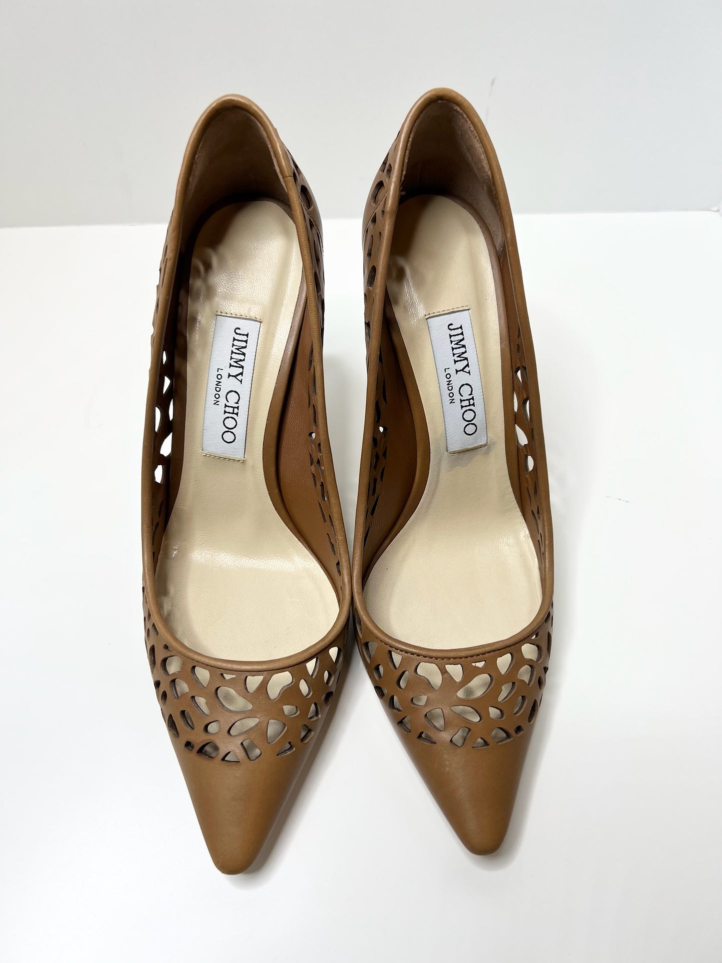 Jimmy Choo Romy Laser Cut Pumps, 38.5