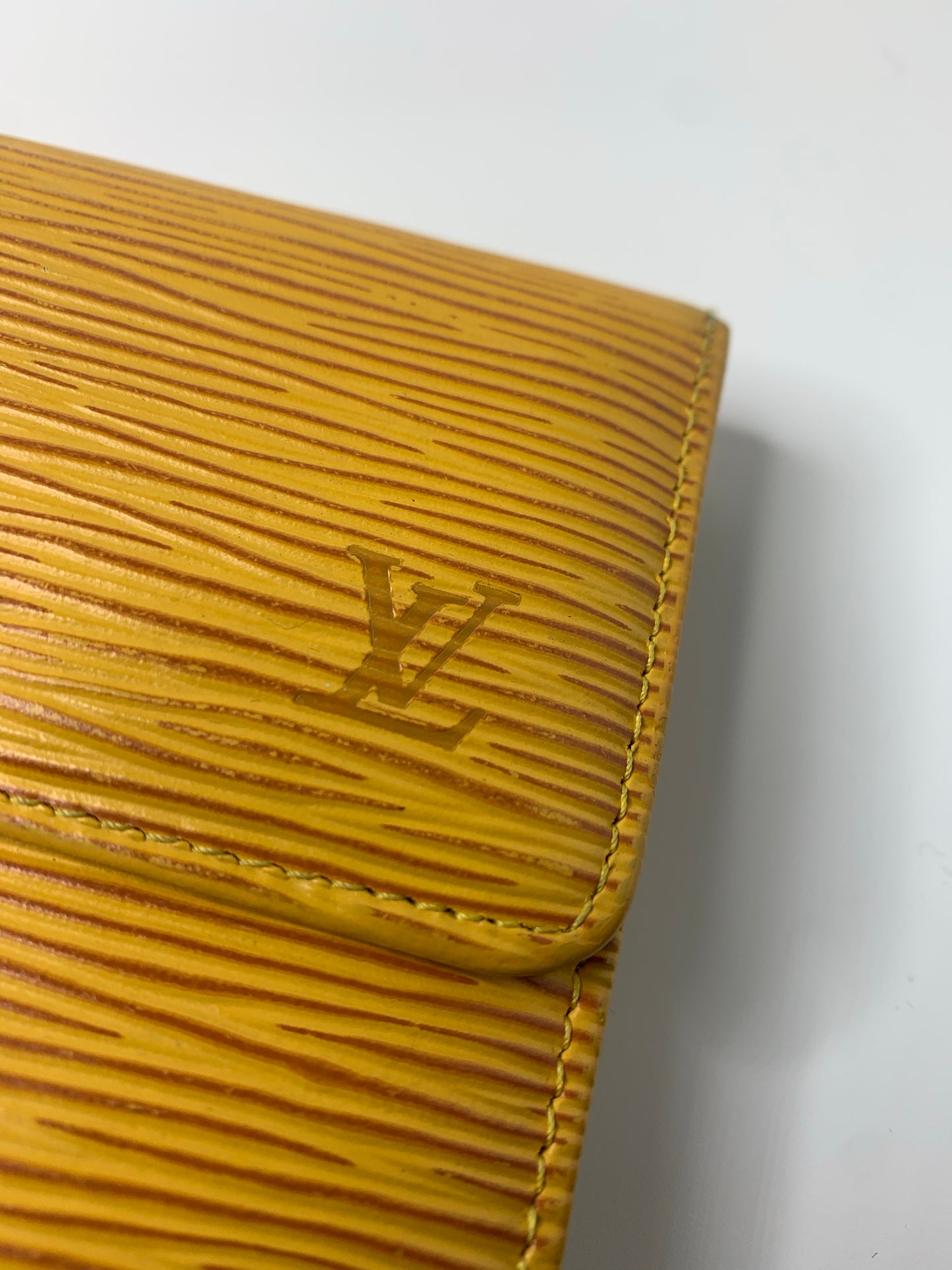 Louis Vuitton Yellow Epi International Wallet