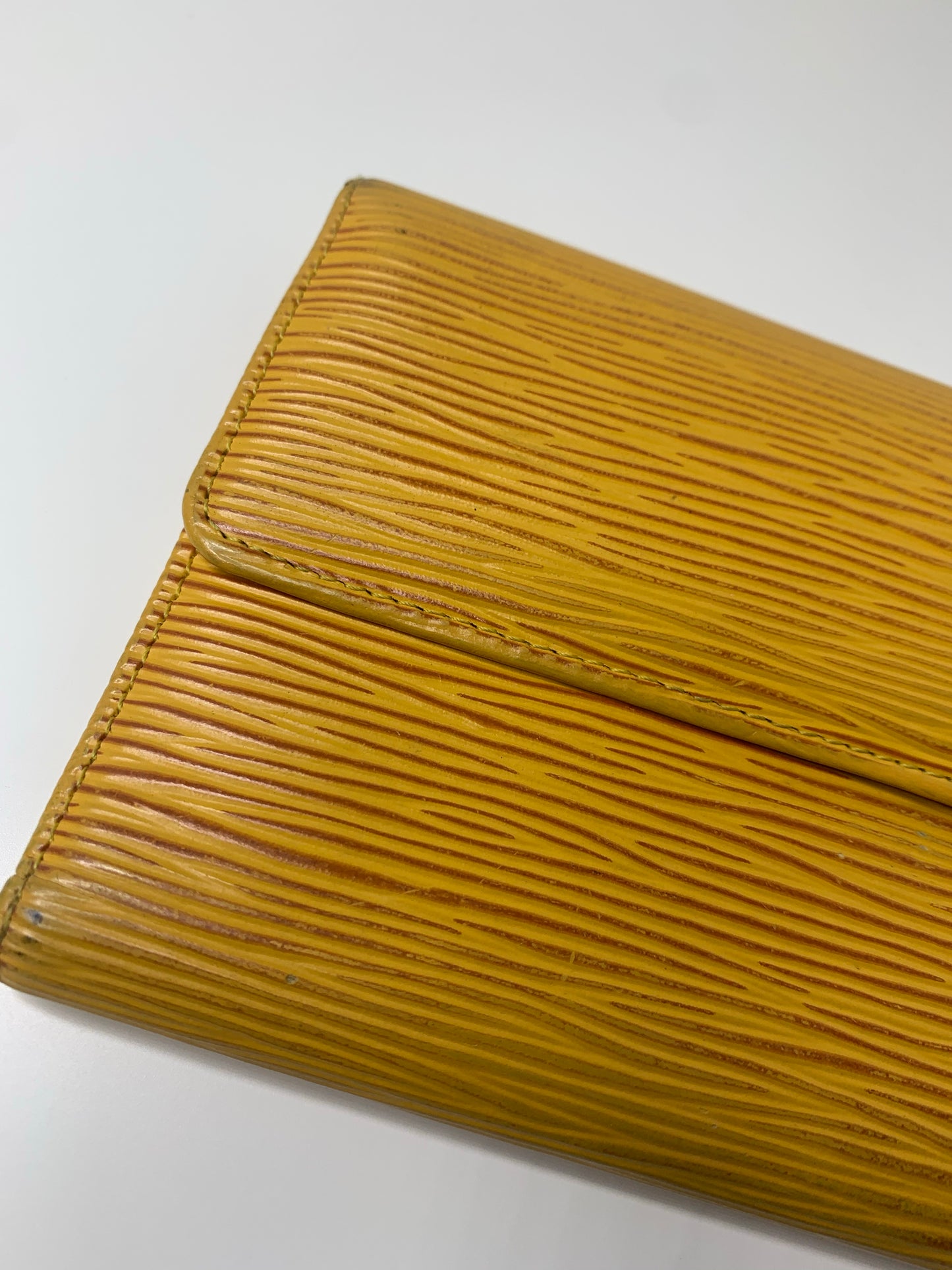 Louis Vuitton Yellow Epi International Wallet